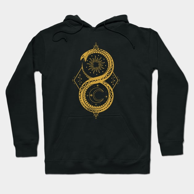 Ouroboros | Pagan Symbol Hoodie by CelestialStudio